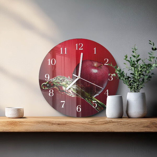 Reloj de pared redondo Manzana