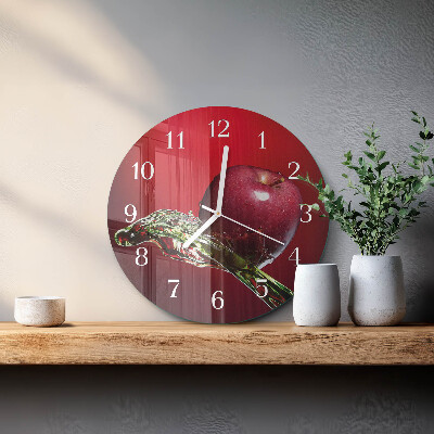 Reloj de pared redondo Manzana