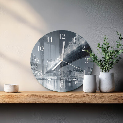 Reloj de pared redondo Puente