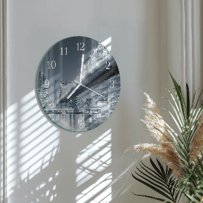 Reloj de pared redondo Puente