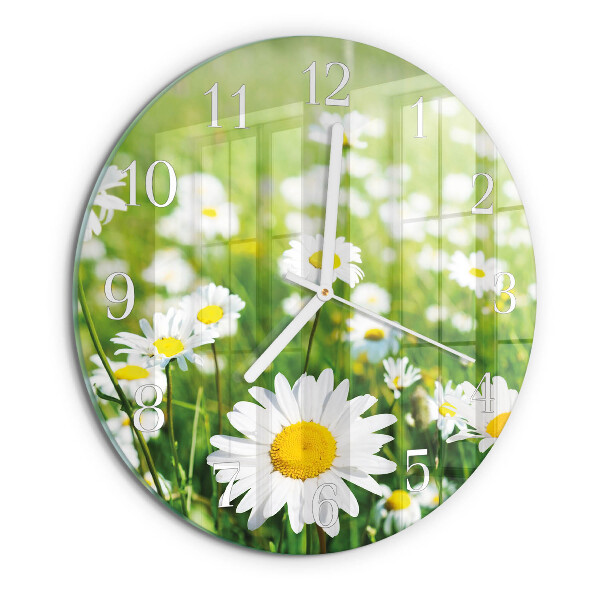 Reloj de pared redondo Margaritas