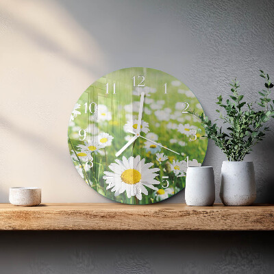 Reloj de pared redondo Margaritas