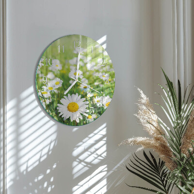 Reloj de pared redondo Margaritas