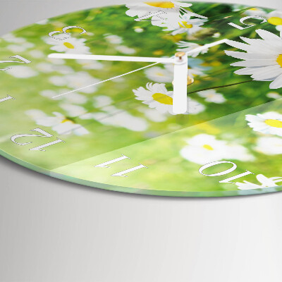 Reloj de pared redondo Margaritas