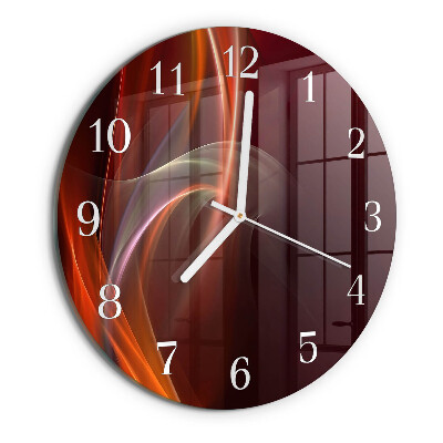 Reloj de pared redondo Líneas abstractas