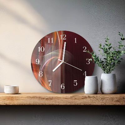Reloj de pared redondo Líneas abstractas