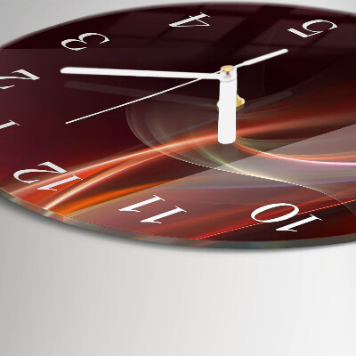 Reloj de pared redondo Líneas abstractas