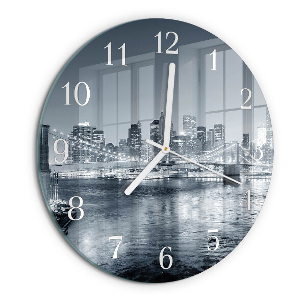 Reloj de pared redondo Noche del horizonte
