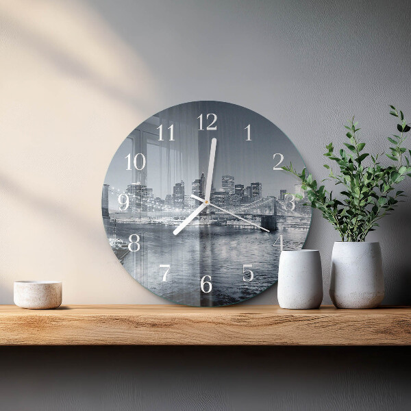 Reloj de pared redondo Noche del horizonte