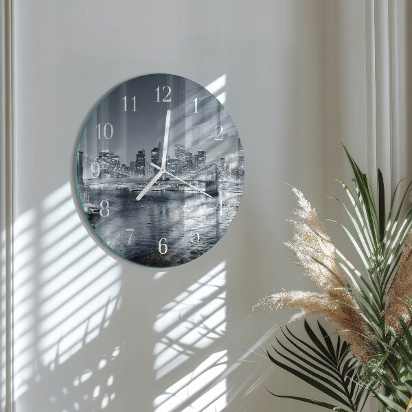 Reloj de pared redondo Noche del horizonte