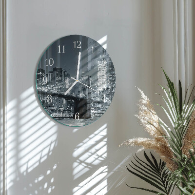 Reloj de pared redondo Puente horizontal