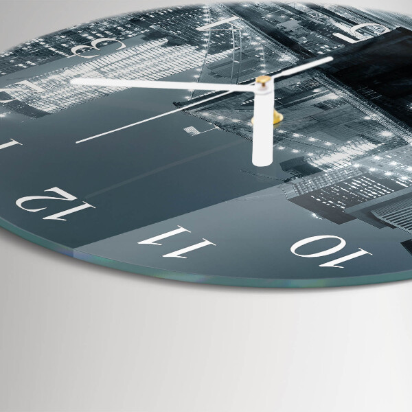 Reloj de pared redondo Puente horizontal