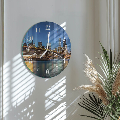 Reloj de pared redondo Puente horizontal