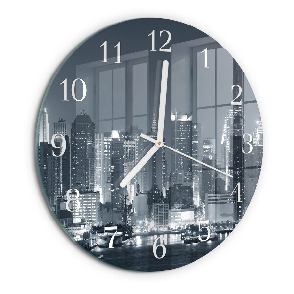 Reloj de pared redondo Noche del horizonte