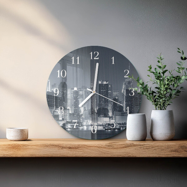 Reloj de pared redondo Noche del horizonte
