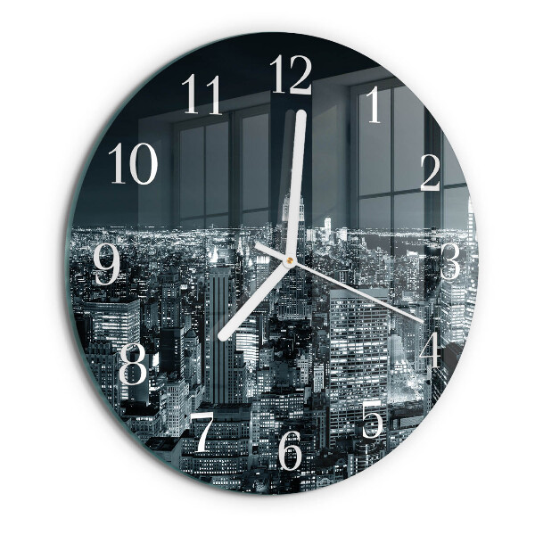 Reloj de pared redondo Noche del horizonte
