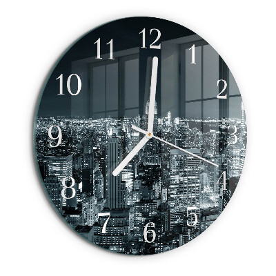Reloj de pared redondo Noche del horizonte