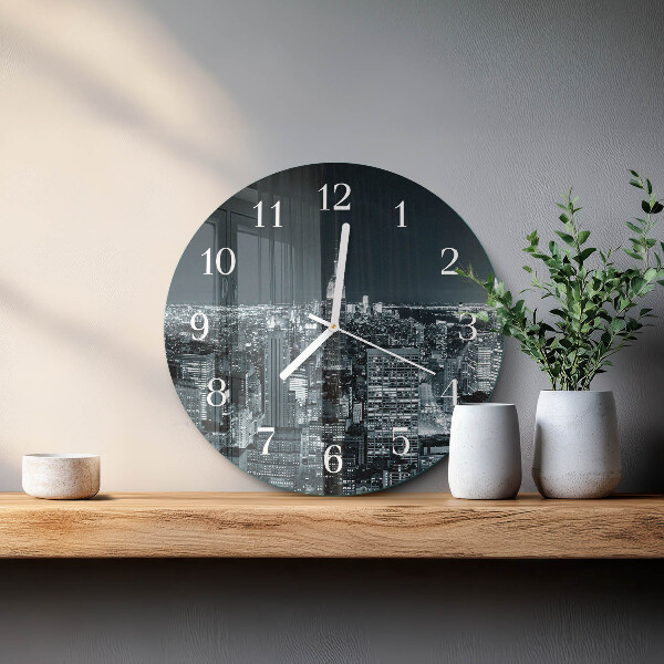 Reloj de pared redondo Noche del horizonte