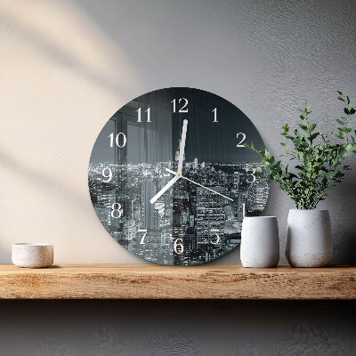 Reloj de pared redondo Noche del horizonte