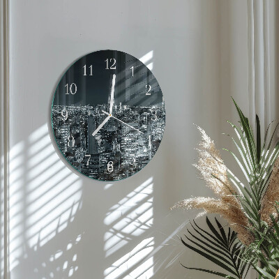Reloj de pared redondo Noche del horizonte