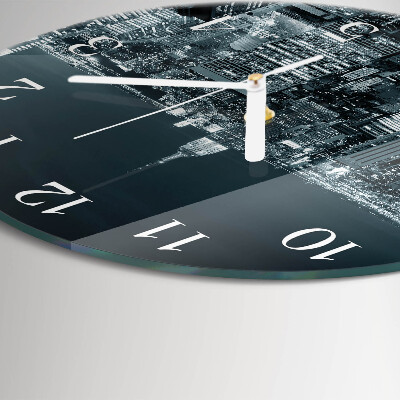 Reloj de pared redondo Noche del horizonte
