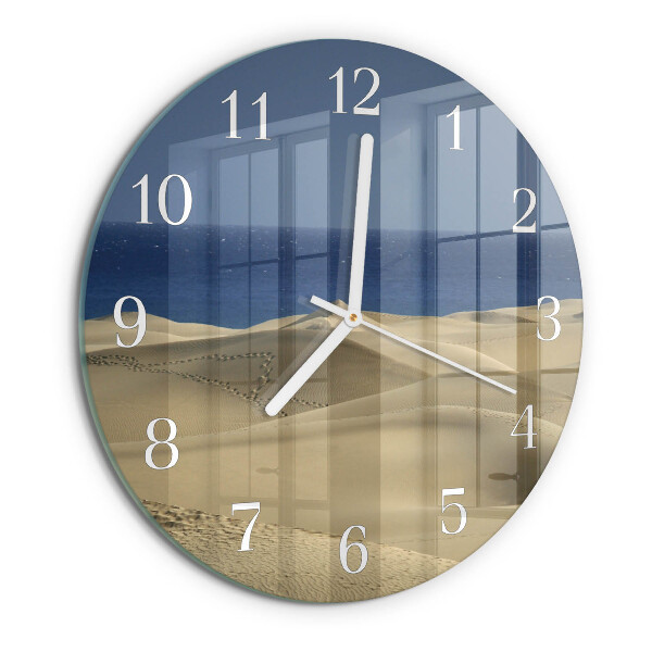 Reloj de pared redondo Dunas marinas