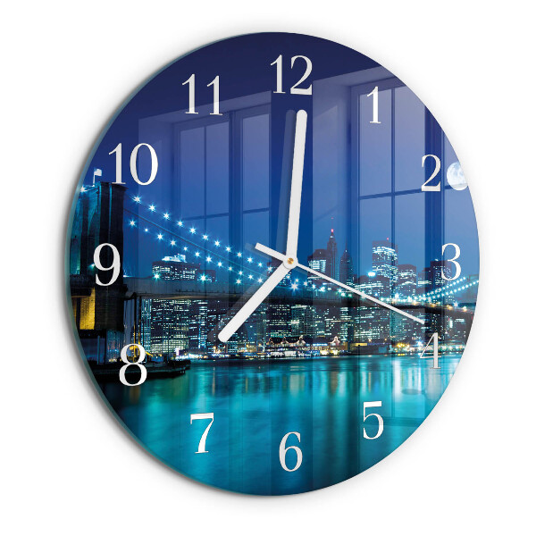 Reloj de pared redondo Noche del horizonte