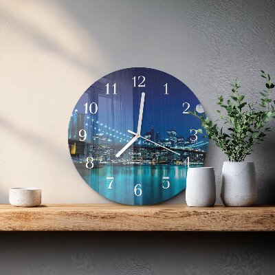 Reloj de pared redondo Noche del horizonte