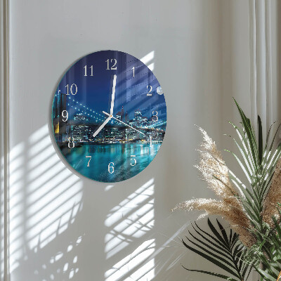 Reloj de pared redondo Noche del horizonte