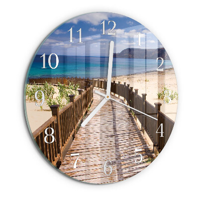 Reloj de pared redondo Playa Mar
