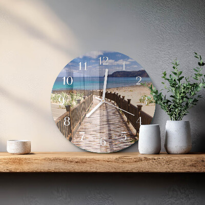 Reloj de pared redondo Playa Mar