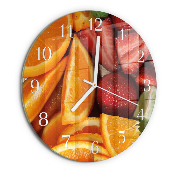 Reloj de pared redondo Fruta