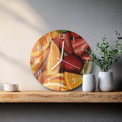 Reloj de pared redondo Fruta