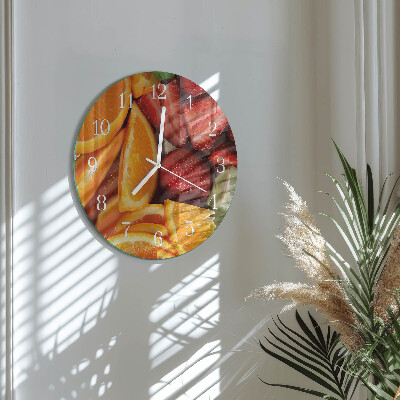 Reloj de pared redondo Fruta