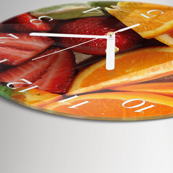 Reloj de pared redondo Fruta