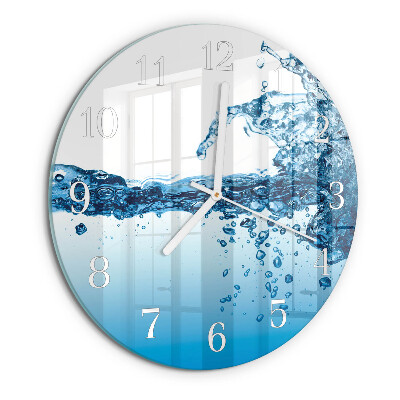 Reloj de pared redondo Agua