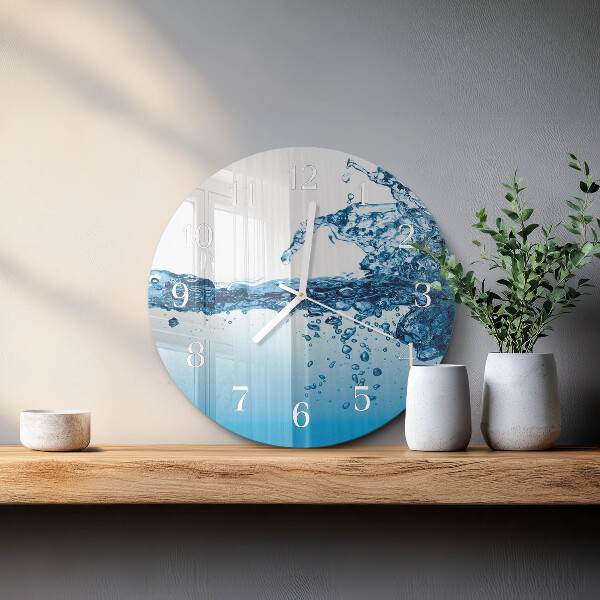 Reloj de pared redondo Agua