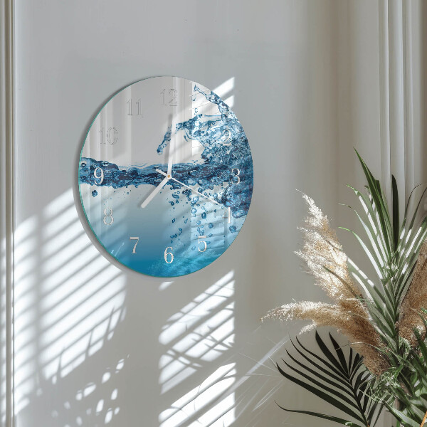 Reloj de pared redondo Agua