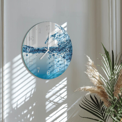Reloj de pared redondo Agua