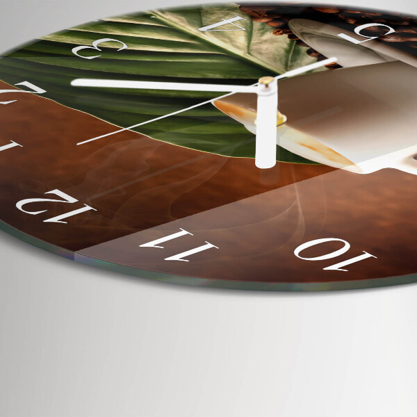 Reloj de pared redondo Taza de café