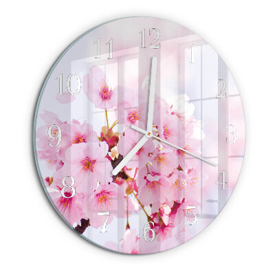 Reloj de pared redondo Flores