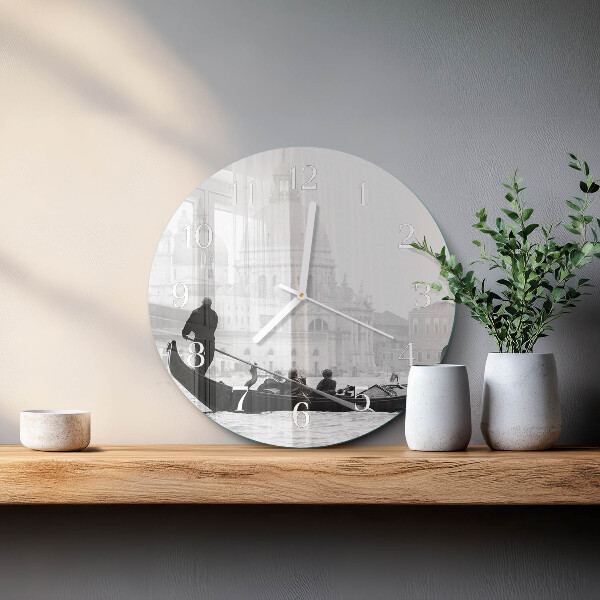 Reloj de pared redondo El barco veneciano