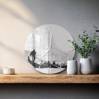 Reloj de pared redondo El barco veneciano