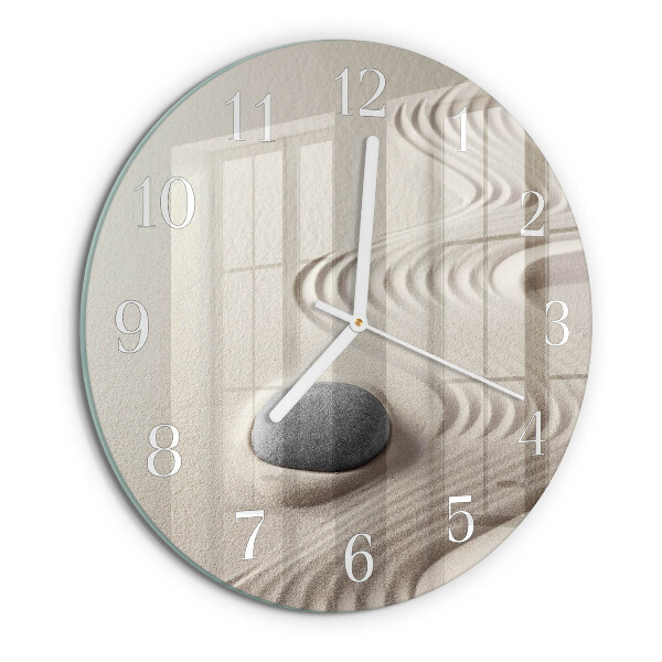 Reloj de pared redondo Arena de piedra