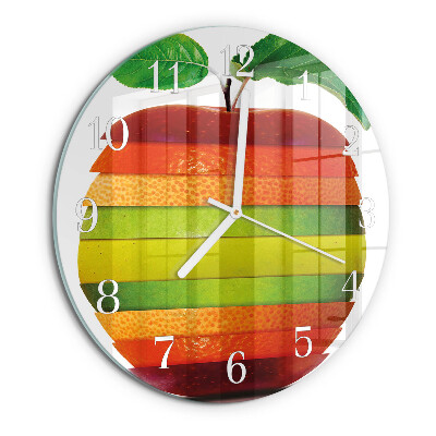 Reloj de pared redondo Manzana