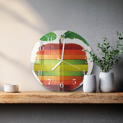 Reloj de pared redondo Manzana