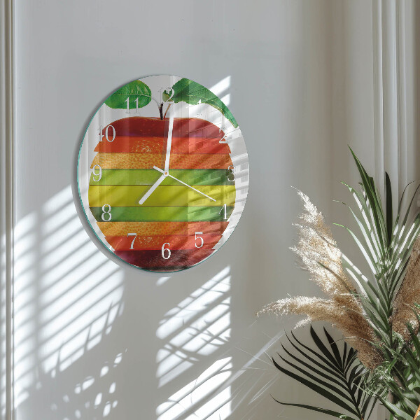 Reloj de pared redondo Manzana