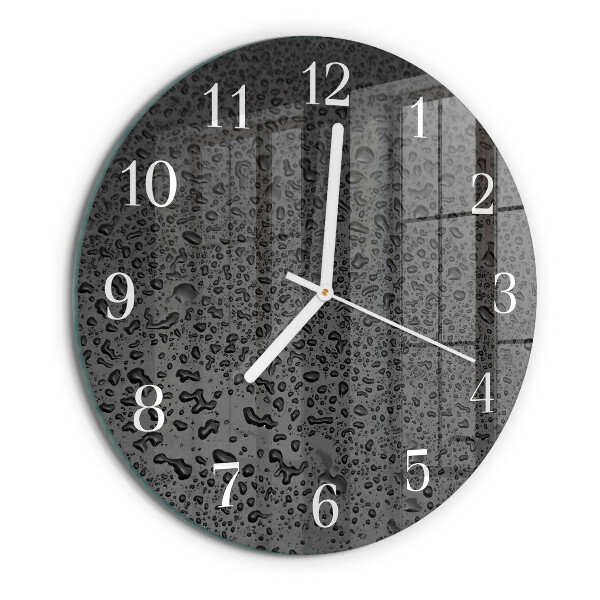 Reloj de pared redondo Gotas de agua