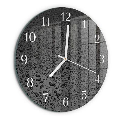 Reloj de pared redondo Gotas de agua