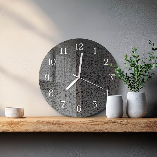 Reloj de pared redondo Gotas de agua